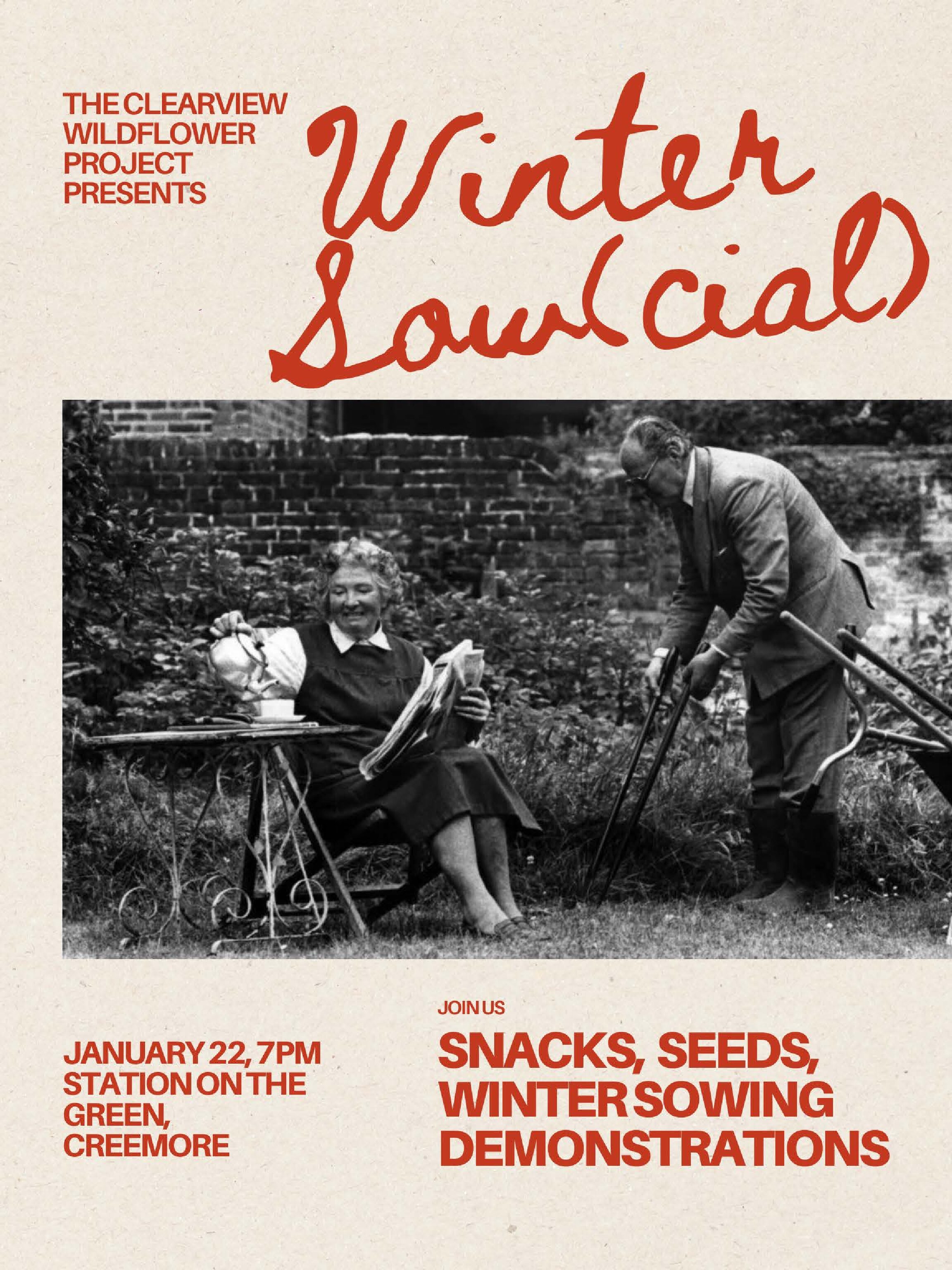 Clearview Wildflower Project – Winter Sow(cial)!